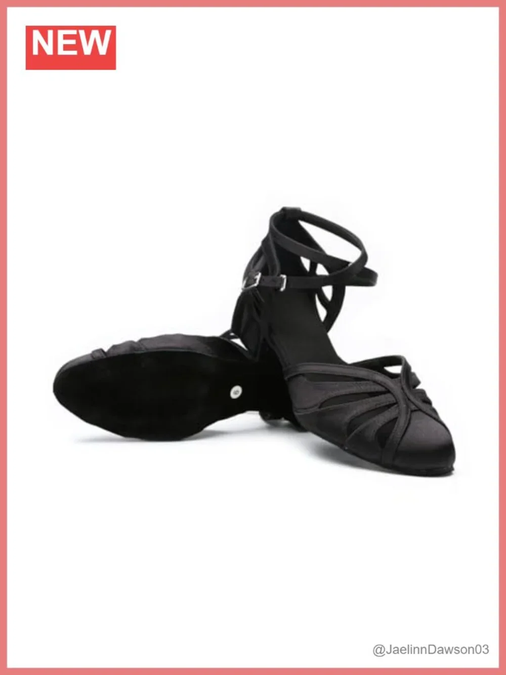 Women's Ballroom Dance Shoes, Closed Toe Low Cuban Heel